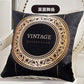 Vintage Black And Gold Cushion Cover