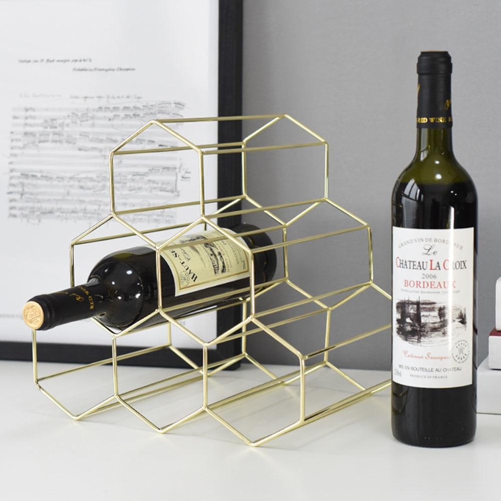 Nordic Geometric Wine Rack
