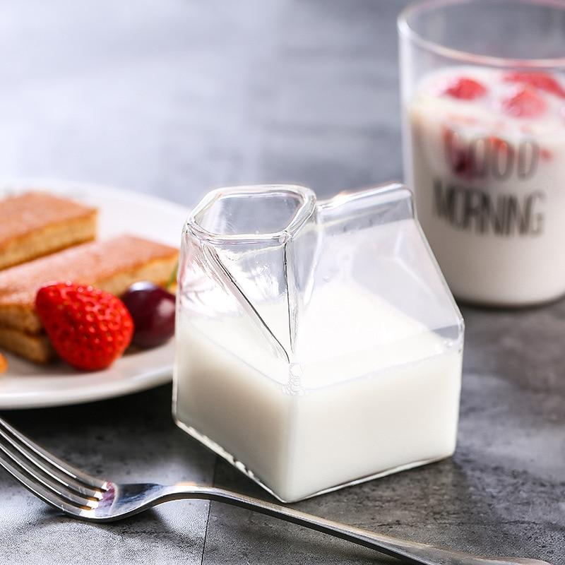 Creative  Mini Milk Carton Glass