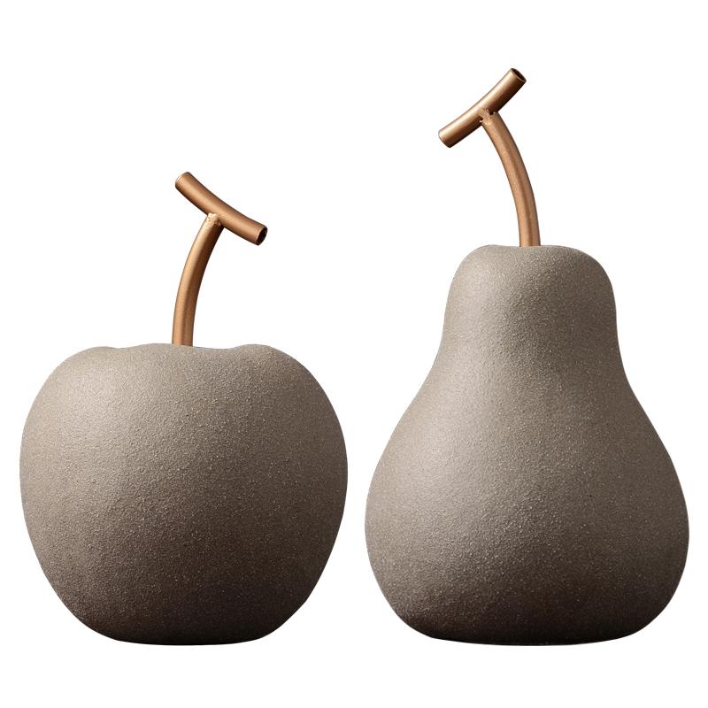 Minimalistic Apple Pear Ornaments - Western Nest, LLC