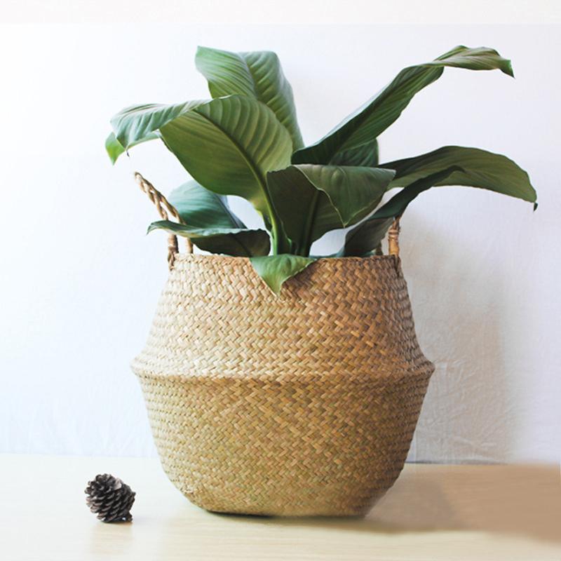 Foldable Weaving Flower Pot Basket