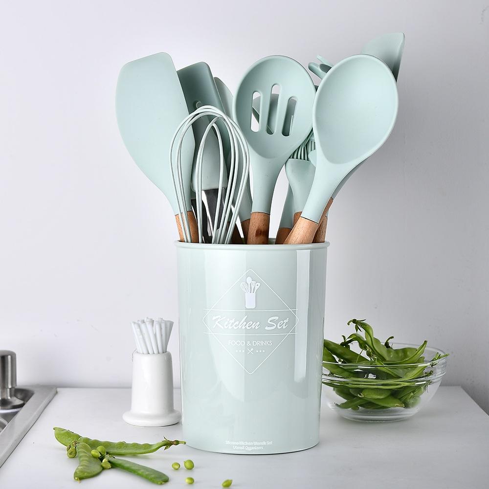 Storage Box With Cooking Spoon Set