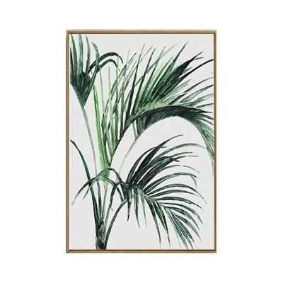 Scandinavian Green Leaves Watercolor Canvas Prints Collection - Western Nest, LLC