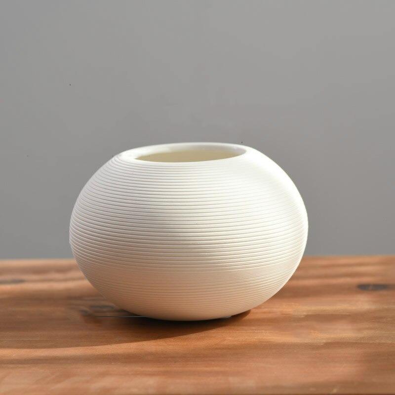 Simplicity in White Vase - Western Nest, LLC