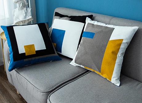 Square by  Square Abstract Pillow Cover
