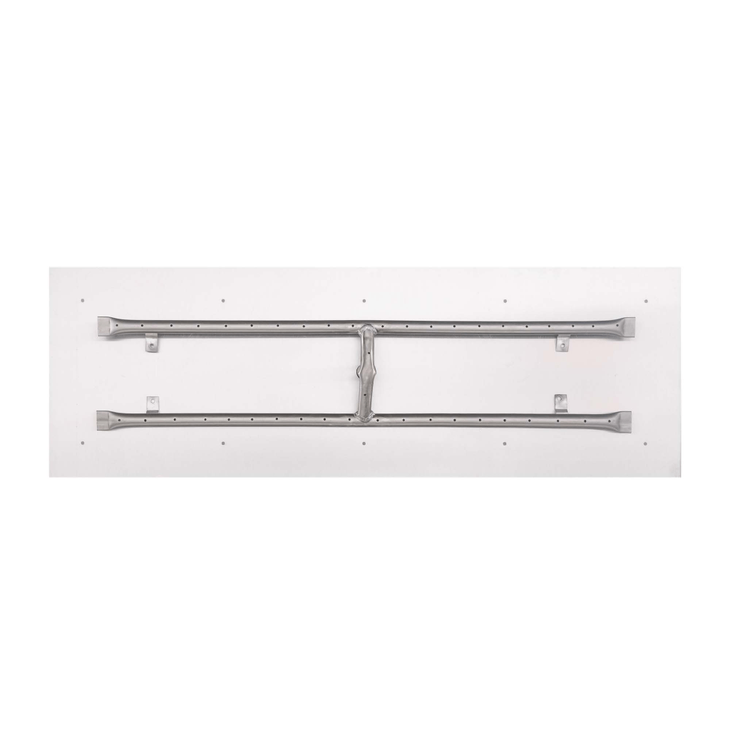 The Outdoor Plus 48”x12” Rectangular Flat Pan With Stainless Steel 'H' Burner OPT-REFD1248