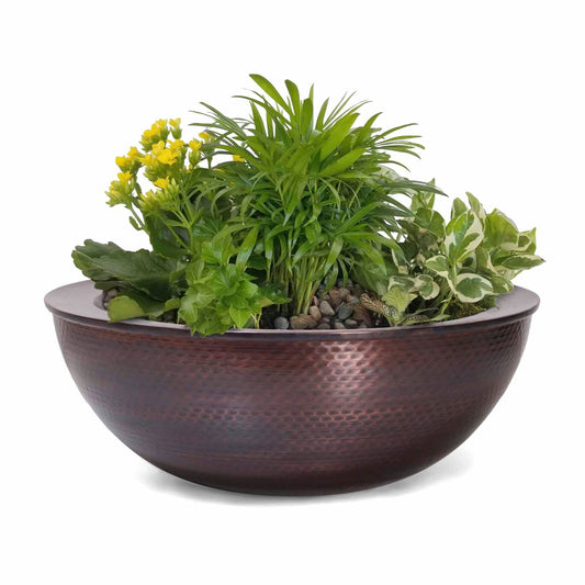 The Outdoor Plus Planter Bowl The Outdoor Plus 27" Sedona Hammered Copper Planter Bowl