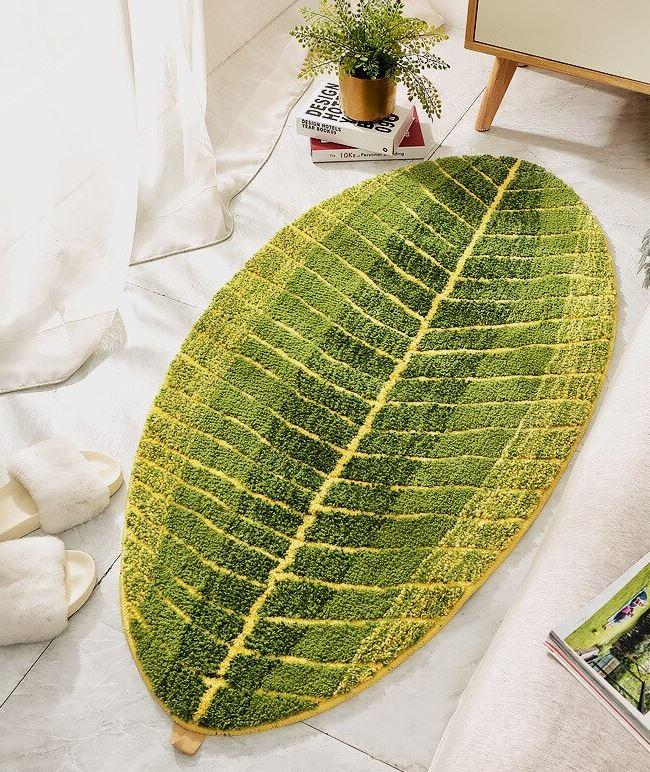 Kekoa Tropical Leaf Bath Mat - Western Nest, LLC