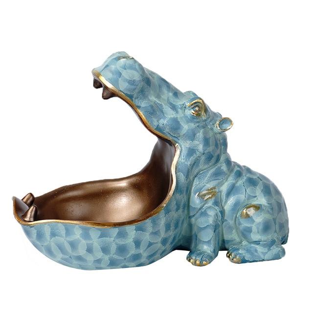 Hippo Figurines Storage Basket - Western Nest, LLC