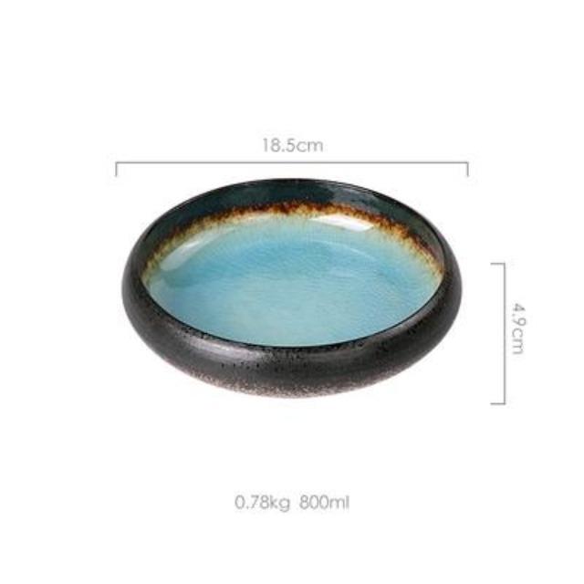 Delta - Ceramic Sushi Dinner Plate - Western Nest, LLC
