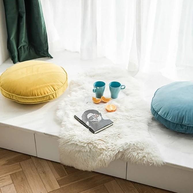 Velvet Luxury Round Throw Pillows Cushions with Pillow Insert - Western Nest, LLC