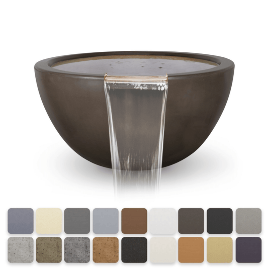 Water Bowl 30-Inch / Ash The Outdoor Plus Luna GFRC Concrete Round Water Bowl