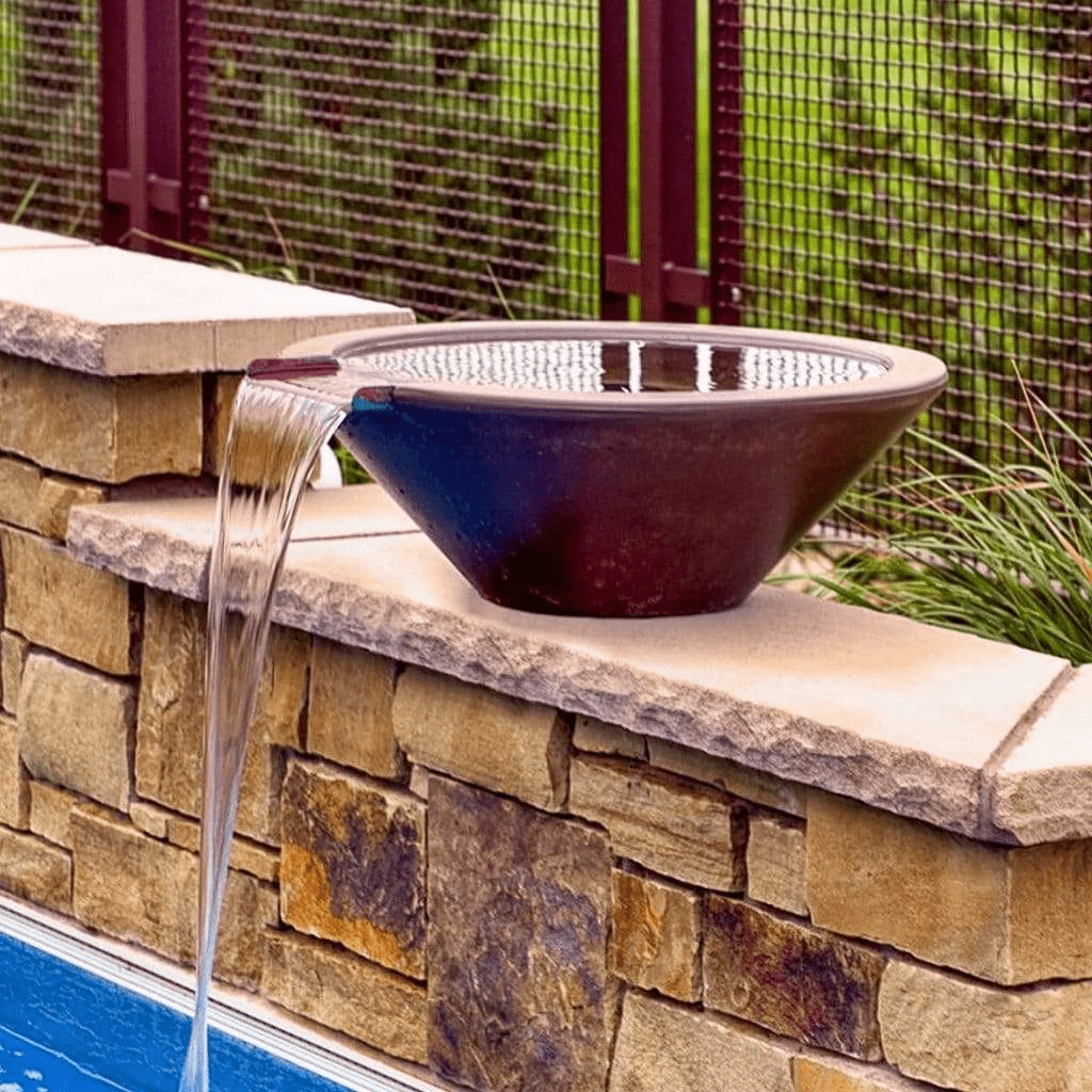 Water Bowl The Outdoor Plus Cazo GFRC Concrete Round Water Bowl