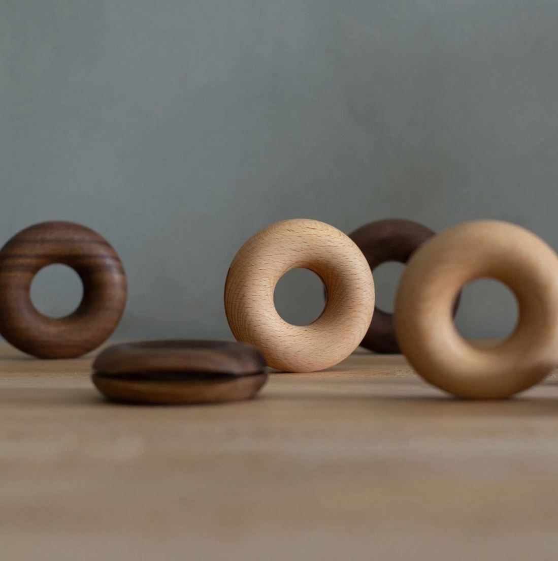 Willow Wooden Donut Shaped Clips